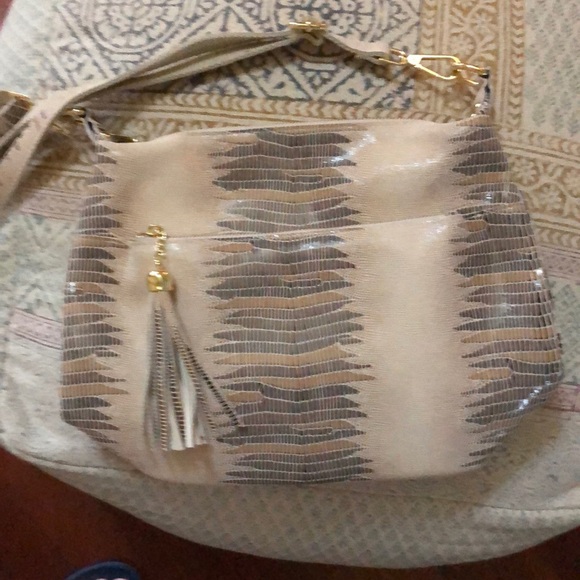 Lizard leather slouch hobo bag - Picture 2 of 5